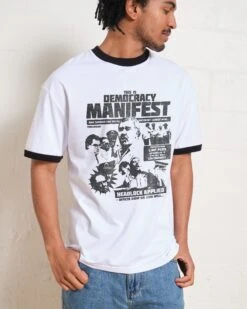 Democracy Manifest: Tabloid Edition T-Shirt -Thread Heads Sale Store BlackRinger Front 79a47238 c053 4c37 86fb 8dc33934bb5e