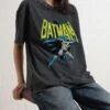 DC Bat Attack Logo Wash Tee -Thread Heads Sale Store BlackWashed Front 15c24ada 6b27 47fa 8971 e63bfedfdc82