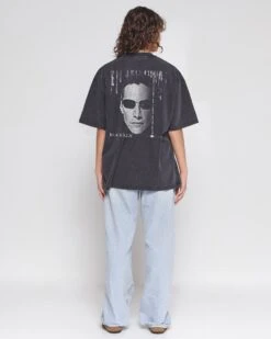 Matrix Revolution Wash Tee -Thread Heads Sale Store BlackWashed Full Body Back 98c84ec5 b720 4142 ad27 b08768c3c067