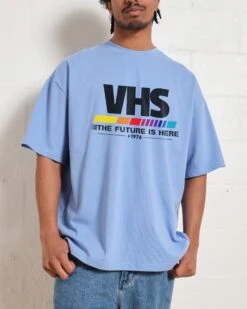 VHS - The Future Is Now Oversized Tee 14 VHS - The Future Is Now Oversized Tee -Thread Heads Sale Store BlueOversized Front 06839219 a381 4ba8 8cee 15f9cac2d24f