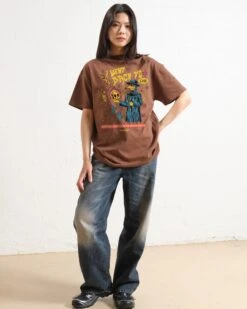 Black Death T-Shirt -Thread Heads Sale Store Brown Front 68827332 421e 4b99 8939 26973d8c38a5