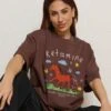Ketamine Oversized Tee -Thread Heads Sale Store BrownOversized Front 5befa480 ea65 4758 a66d bbcb8a2fb46d