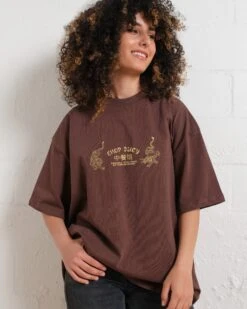Chop Suey Oversized Tee -Thread Heads Sale Store BrownOversized Front 86866ea6 cd4c 4a82 98ca 3c33fac1ee3f