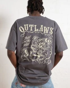 Outlaws T-Shirt 12 Outlaws T-Shirt -Thread Heads Sale Store Coal Back 3d6da69c a660 458c af6c b70f4e4863cf