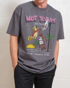 Not Today Satan T-Shirt -Thread Heads Sale Store Coal Front 3e4233e8 dafb 4d7f b736 d4fea4e68863