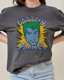 Captain Planet T-Shirt -Thread Heads Sale Store Coal Front 97789f2f 7a11 4903 816b e96ace404bcc
