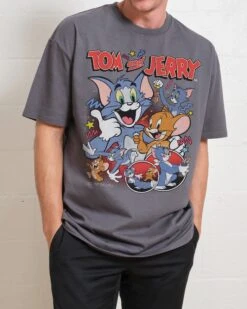 Tom And Jerry Vintage T-Shirt -Thread Heads Sale Store Coal Front 9be19018 df2d 4ccc 9be4 52a8e1040c90