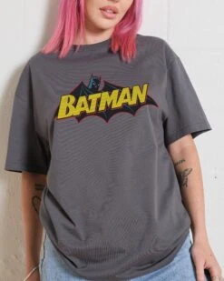 DC Bat Cape Logo T-Shirt -Thread Heads Sale Store Coal Front cd3c439f 67ff 4c46 ad5f 14d42a6c4b8b