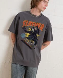 Slasher T-Shirt -Thread Heads Sale Store Coal Front fabde4b0 243c 42d2 9e0b 0fa10b7188f7