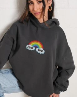 Fk Off Rainbow Hoodie