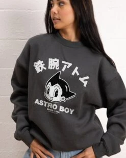 Astro Boy Face Sweatshirt -Thread Heads Sale Store Coal Jumper Women Front 3b7487c4 d83a 4e34 9343 a812a4deea08