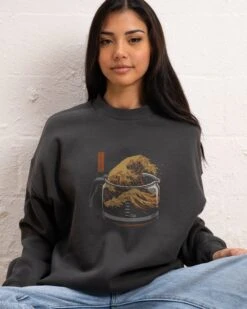 The Great Wave Of Coffee Sweatshirt -Thread Heads Sale Store Coal Jumper Women Front 60ec3af9 7816 452d 9de8 400f0c2c511c