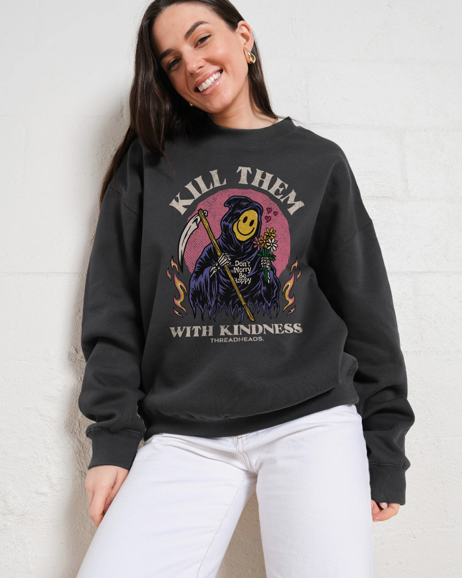 Kill Them With Kindness Sweatshirt 4 Kill Them With Kindness Sweatshirt - Image 2