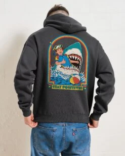 Stay Positive Front And Back Hoodie -Thread Heads Sale Store Coal Men Hoodie Back 914ca479 8f07 4c37 8920 98f026e242f4