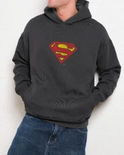 DC Superman Classic Logo Hoodie -Thread Heads Sale Store Coal Men Hoodie Front 35ee8539 bc72 4bc3 81c3 0030f9d1080f