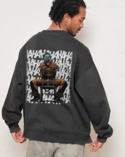 DC Joker Arkham Asylum Sweatshirt 8 DC Joker Arkham Asylum Sweatshirt -Thread Heads Sale Store Coal Men Jumper Back 4839ca7a fd9b 48e9 b180 3613356c475d