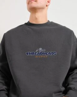 Here Comes Trouble Sweatshirt -Thread Heads Sale Store Coal Men Jumper Front f0ac8e7d 225f 491d a28d 7aa0555ad20a