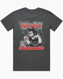 Faster Pussycat Kill Kill T-Shirt -Thread Heads Sale Store CoalBack Mens T shirt Back 048a3340 5e4a 4df0 8e9b e8a905bcce1d