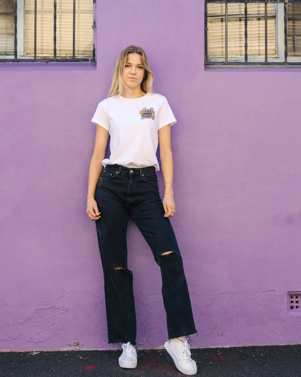 Dead Inside Mini Print Tee 4 Dead Inside Mini Print Tee - Image 2