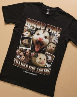 Doing Fine Opossum T-Shirt -Thread Heads Sale Store DoingFine Website 2