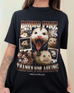 Doing Fine Opossum T-Shirt -Thread Heads Sale Store DoingFine Website 3