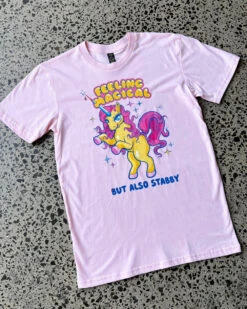 Feeling Magical But Also Stabby T-Shirt 10 Feeling Magical But Also Stabby T-Shirt -Thread Heads Sale Store FeelingMagicalPink2