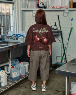 Cherry Drip Oversized Tee -Thread Heads Sale Store FoodCapsule5
