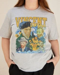 Vincent Van Gogh T-Shirt -Thread Heads Sale Store Grey Front dfb6b44f 2ac9 4258 8a91 0f165fb15577