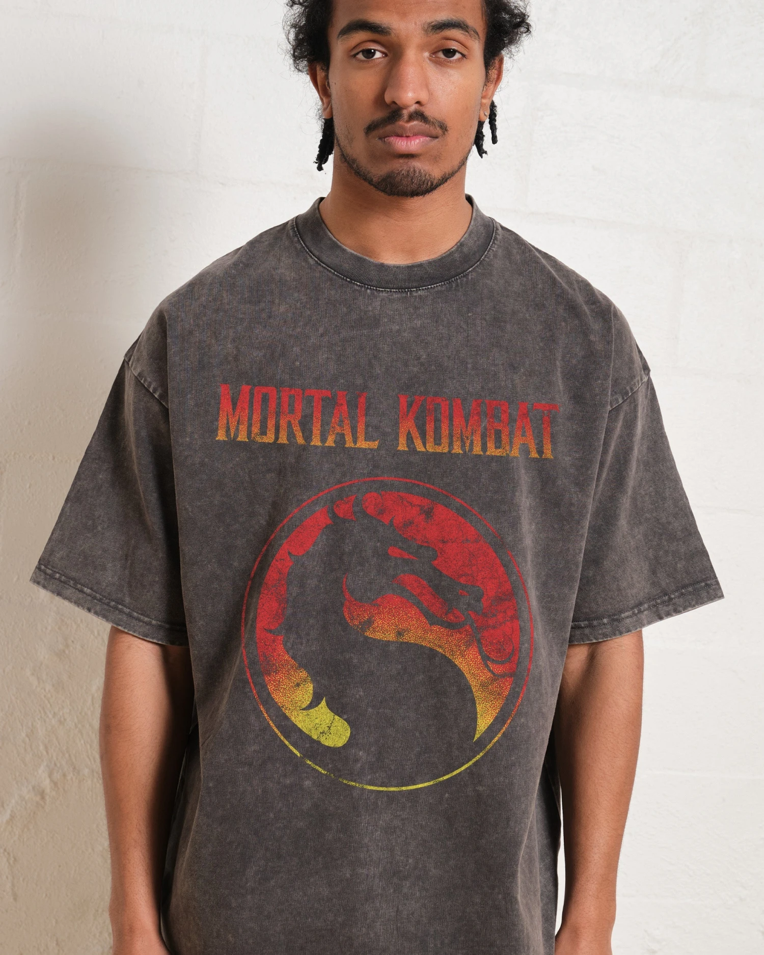 Mortal Kombat Logo Wash Tee 4 Mortal Kombat Logo Wash Tee - Image 2
