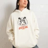 The Panda Hoodie -Thread Heads Sale Store Hoodie Natural Front