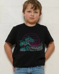 Great Neon Wave Kids T-Shirt
