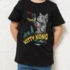 Kitty Kong Kids T-Shirt -Thread Heads Sale Store KidsBlackTee 1 469a8024 be7a 4731 af9f 8574aa39ed79