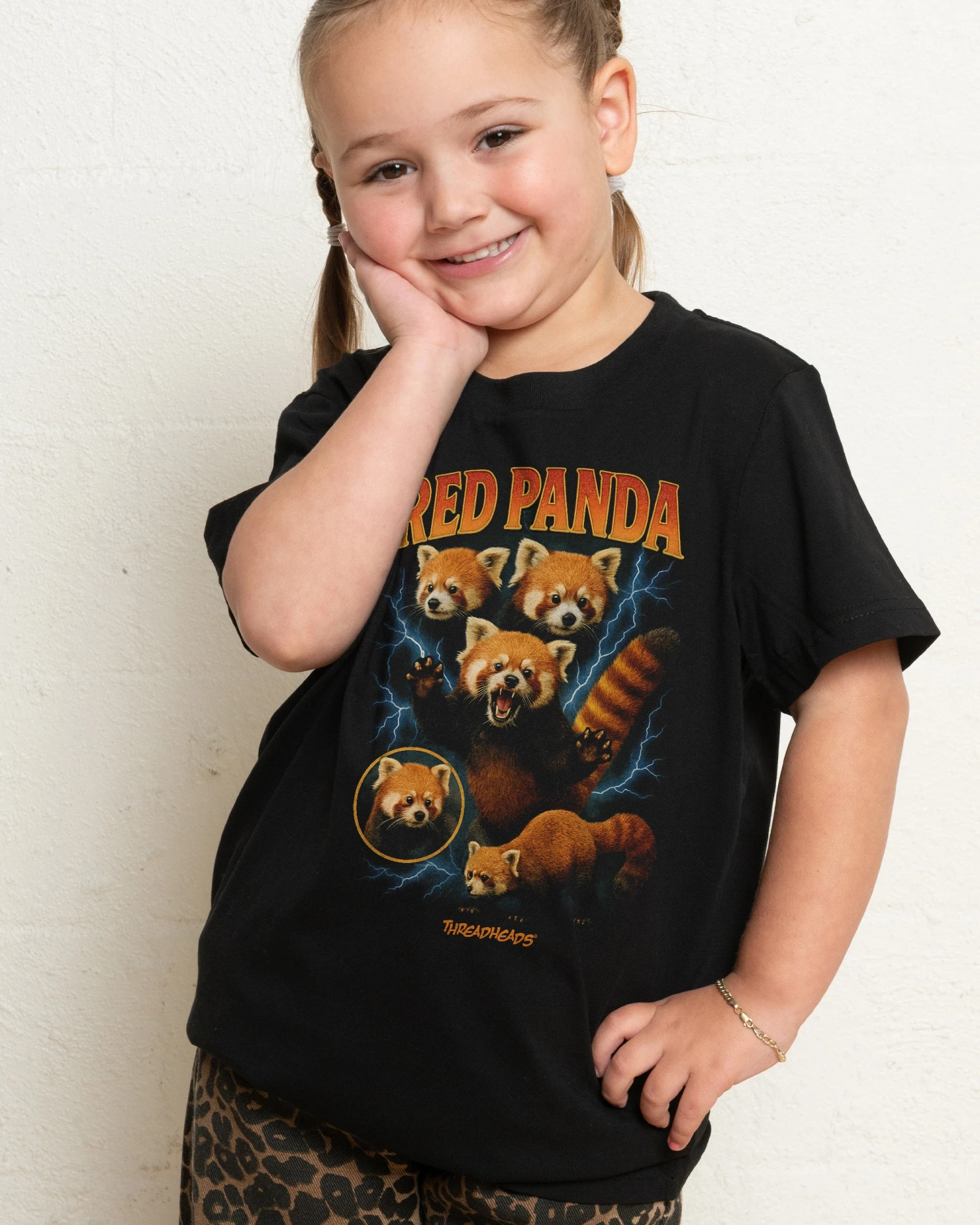 Red Panda Collage Kids T-Shirt 3 Red Panda Collage Kids T-Shirt