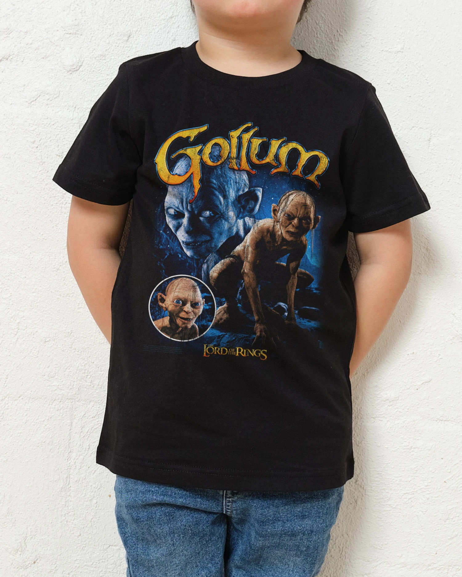 Vintage Gollum Kids T-Shirt 3 Vintage Gollum Kids T-Shirt