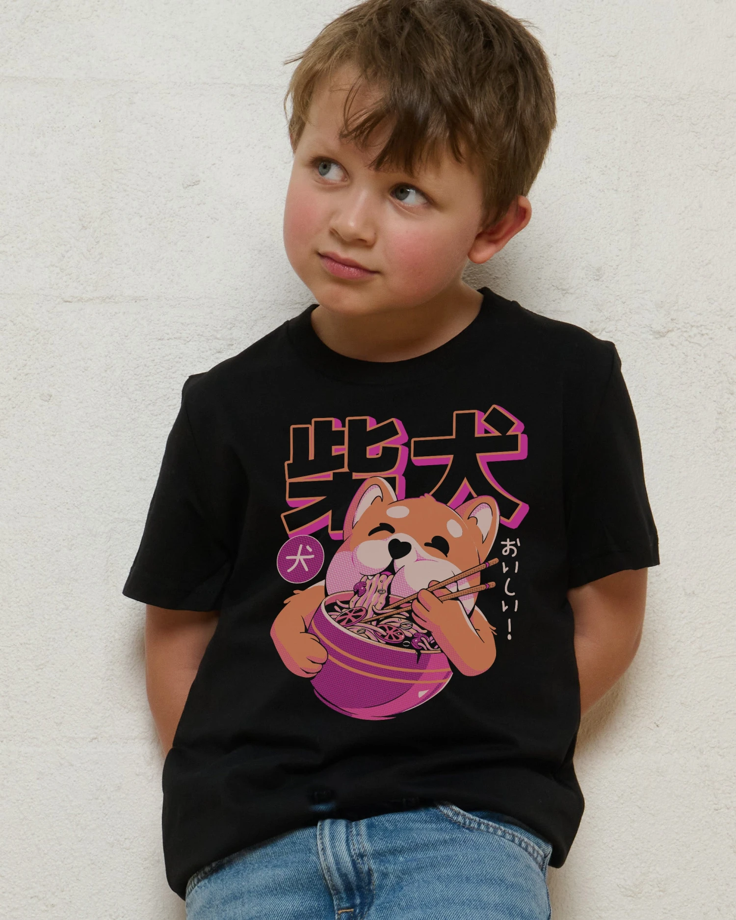 Shiba Noodles Kids T-Shirt 4 Shiba Noodles Kids T-Shirt - Image 2