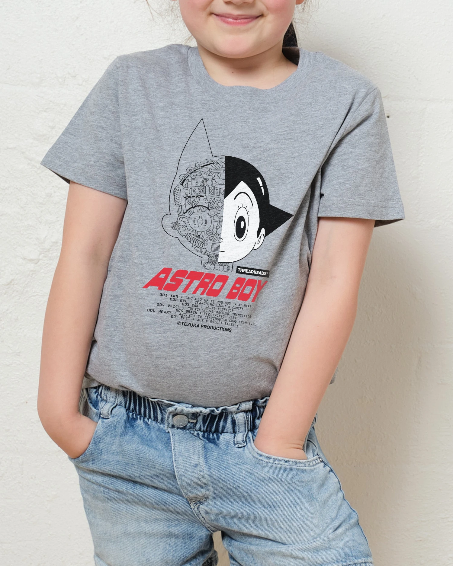 Astro Boy Head Data Kids T-Shirt 4 Astro Boy Head Data Kids T-Shirt - Image 2