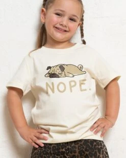 Nope Pug Kids T-Shirt -Thread Heads Sale Store KidsNaturalTee 3968ec70 7cf5 45eb ad6c 7b9f94ee885d