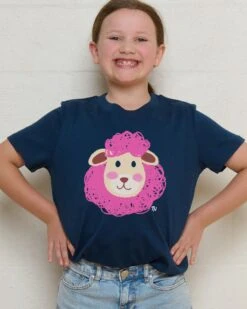 Sheep Face Kids T-Shirt -Thread Heads Sale Store KidsNavyTee dca8b1fb 9d36 4e12 a741 5358c5af7432