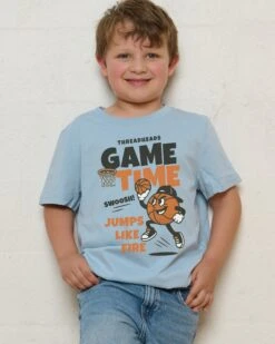 Game Time Kids T-Shirt -Thread Heads Sale Store KidsPaleBlueTee 8c2930be 8807 478c bc23 10385b6244ca