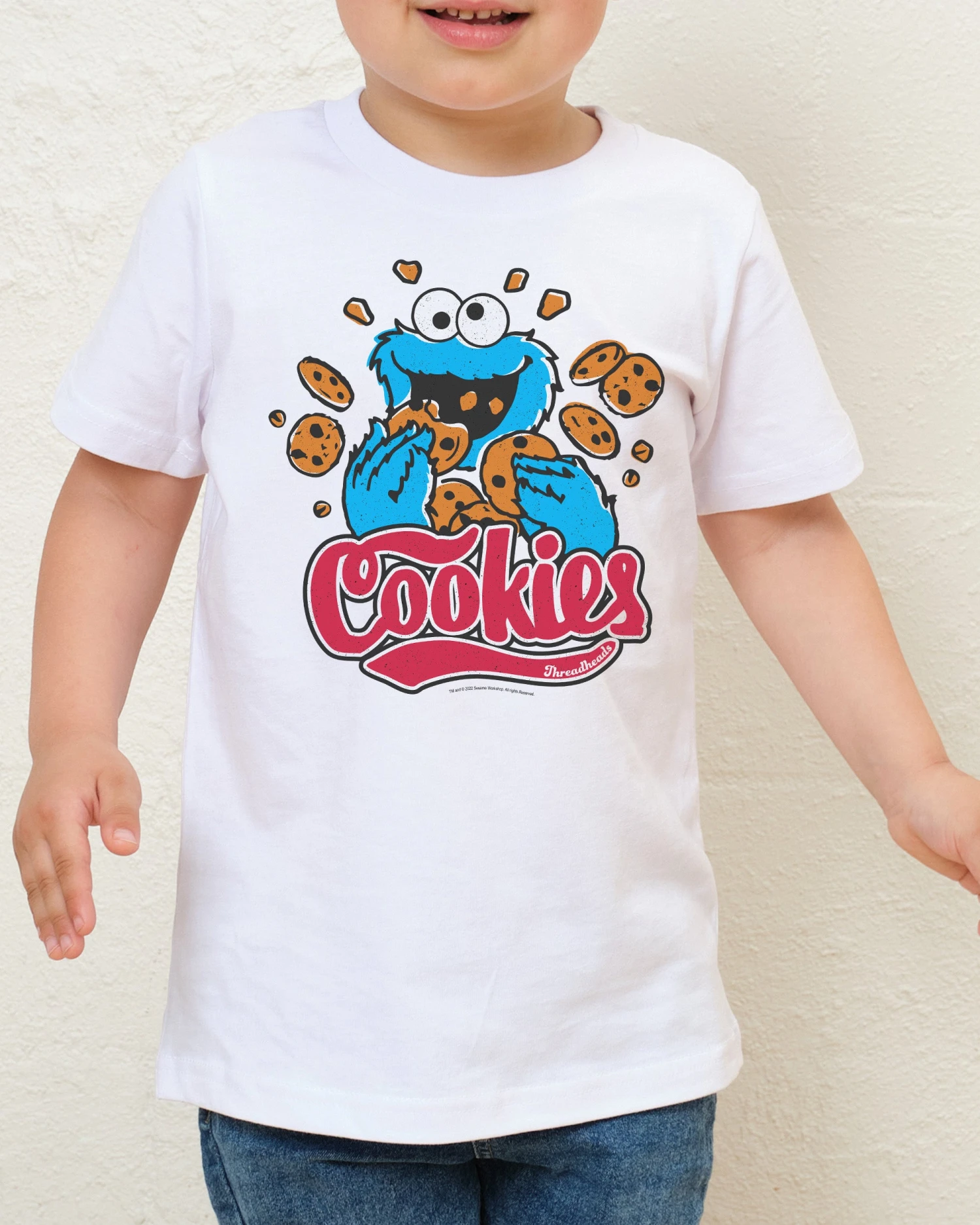 Sesame Street Cookie Monster Cookies Kids T-Shirt 4 Sesame Street Cookie Monster Cookies Kids T-Shirt - Image 2