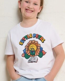 Settle Petal Kids T-Shirt -Thread Heads Sale Store KidsWhiteTee 28311971 68c3 49b5 92eb fda3b4b89109