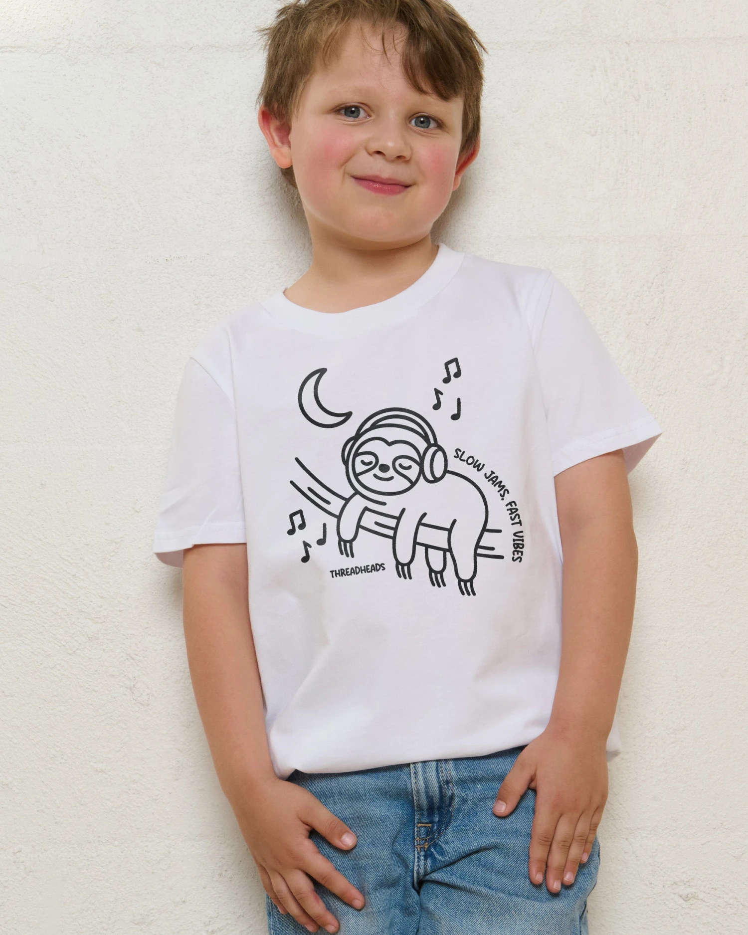 Sloth Jams, Fast Vibes Kids T-Shirt 3 Sloth Jams, Fast Vibes Kids T-Shirt