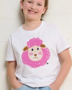Sheep Face Kids T-Shirt -Thread Heads Sale Store KidsWhiteTee c6623e6e d11f 41ee be6a c429c22a6f8d