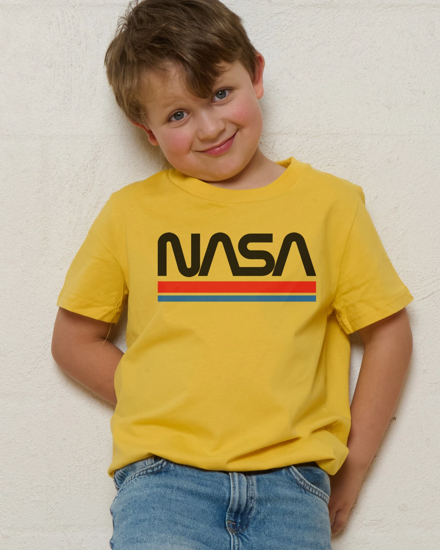 NASA Stripes Kids T-Shirt 4 NASA Stripes Kids T-Shirt - Image 2