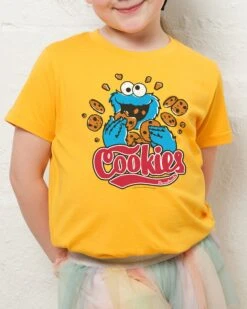 Sesame Street Cookie Monster Cookies Kids T-Shirt