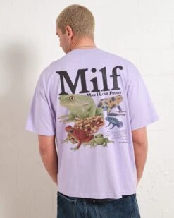 Man I Love Frogs Front And Back Oversized Tee -Thread Heads Sale Store LilacOversized Back c603e975 5be9 4571 81c5 e0d17680d822