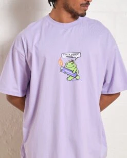 Let's Commit Arson Oversized Tee -Thread Heads Sale Store LilacOversized Front 08826aea f904 4de2 9f33 f8875b4dc837