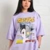 Astro Boy Magazine Oversized Tee -Thread Heads Sale Store LilacOversized Front 1 1a6784de a676 4cec a845 ea666463939a