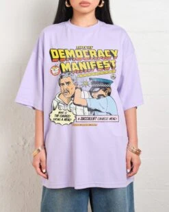 This Is Democracy Manifest Oversized Tee -Thread Heads Sale Store LilacOversized Front 52d25a30 29c4 4e12 8bfb 8b868dcd77f5