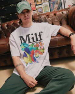 Man I Love Fish T-Shirt -Thread Heads Sale Store MANILOVEFISH MODEL WHITE Website